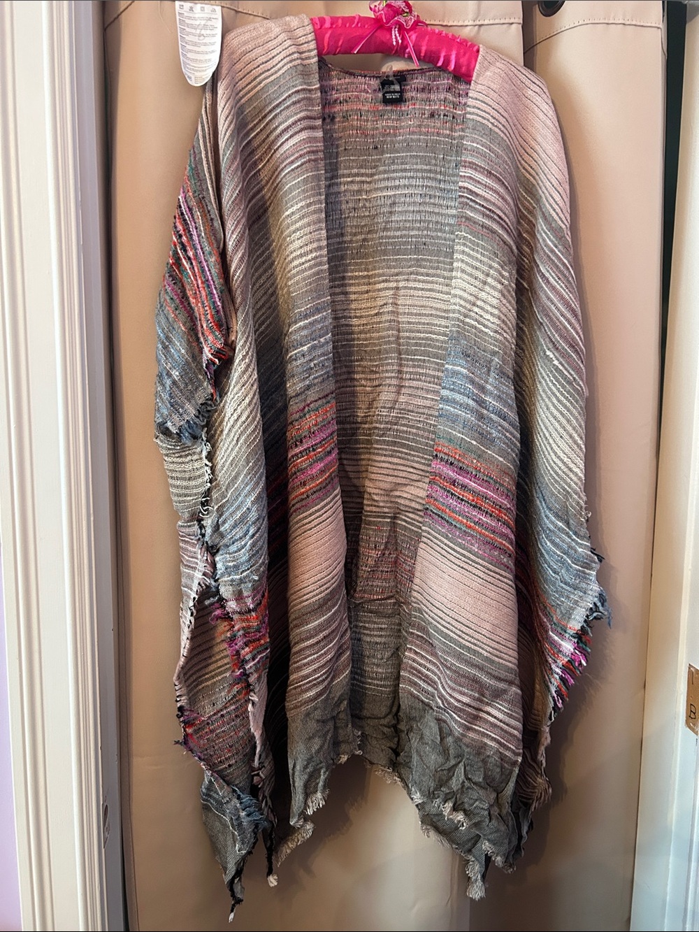 Striped Multicolor Lightweight kimono